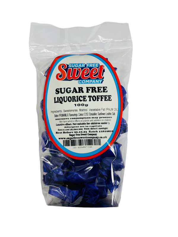 Sugar Free Liquorice Toffee 100g