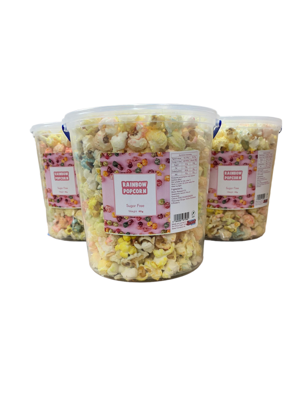 Sugar Free Rainbow Popcorn 2.3 Litre