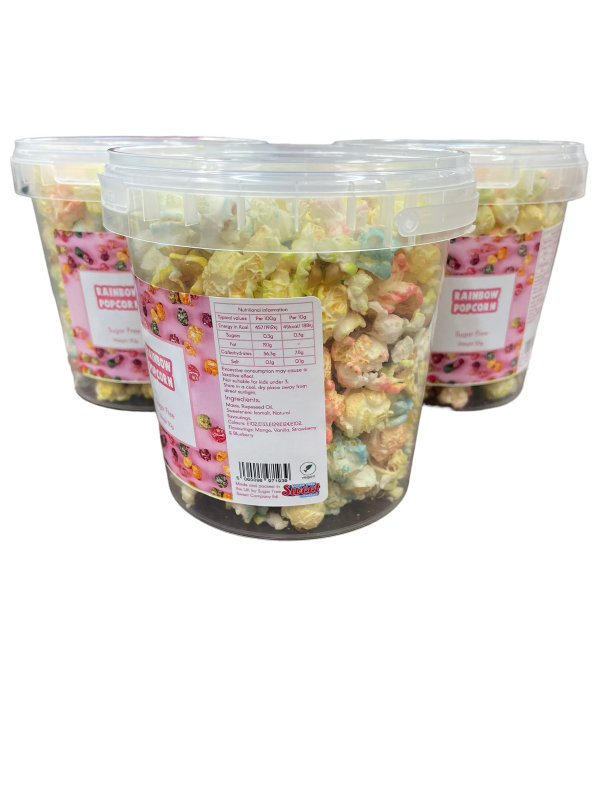 6x 30g Rainbow popcorn sugar free - Image 4