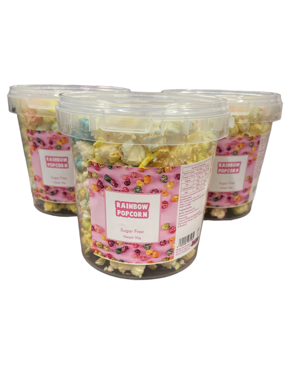 6x 30g Rainbow popcorn sugar free