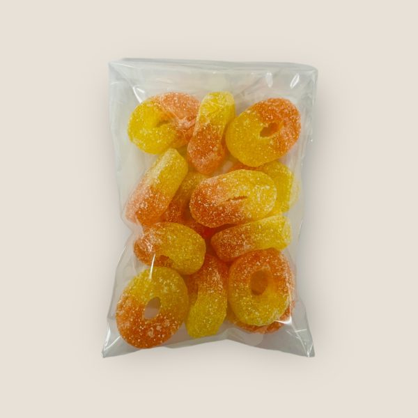 100g Vegan Peach Rings - Image 2