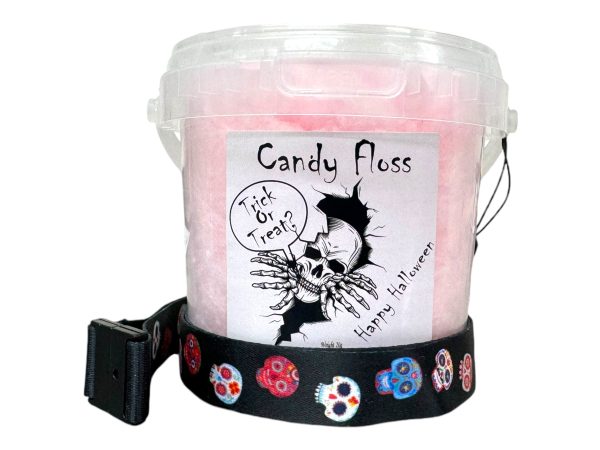 12x Halloween Candy Floss with Skeleton Label & Skull Lanyard - Image 4